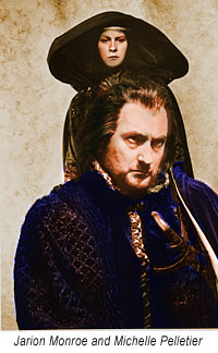 Jerion Monroe as Richard III and Michelle Pelletier as Lady Ann