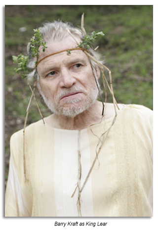 Barry Kraft as King Lear, Marin Shakespeare'r 2006