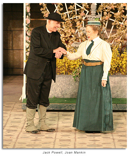 Jack Powell as Reverend Chasuble Joan Mankin as Miss Prism 