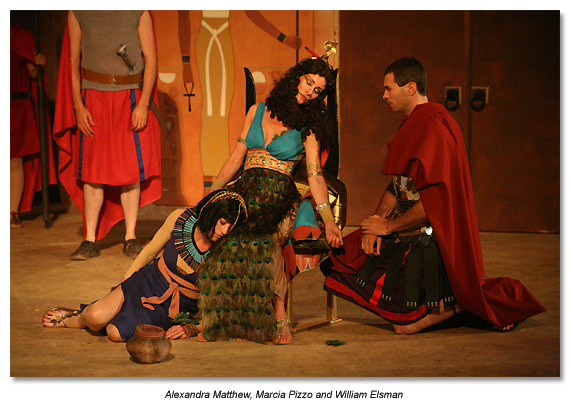 Charmian, Cleopatra, Octavius 