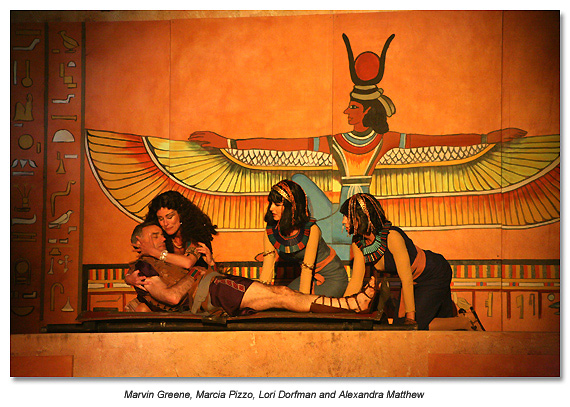 Cleopatra mourns Antony 